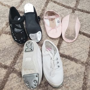 Toddler Girl Dance Shoe Lot tap ballet clogging